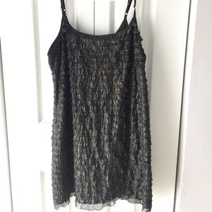 Free People Gray Night Mini Dress